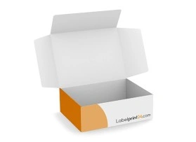 Cardboard box with hinged lid