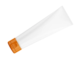 Laminate white, blank - 35 mm - flip-top closure
