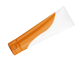 Laminate white, printed - 35 mm - flip-top closure
