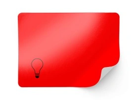 Fluorescent paper, RED, permanent