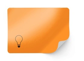 Fluorescent paper, ORANGE, permanent