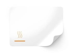 White Thermal Eco paper, matte, permanent - for standard applications