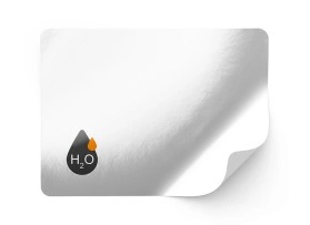 Inkjet PP film white, high gloss, permanent adhesive