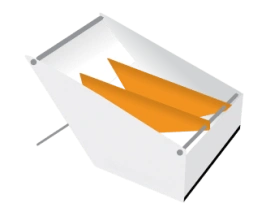 Table label dispenser for internally wound rolls