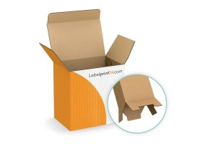 Folding box with snap lock base