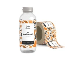 Printed labels on roll