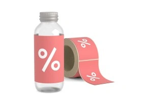 Labels on rolls - promotional products