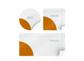 Aufkleber feste Formate