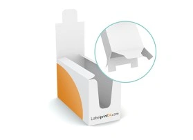 Espositori da banco con fondo a coda di rondine