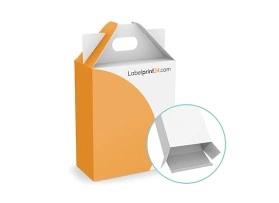 Tragegriffschachtel mit Einstecklasche