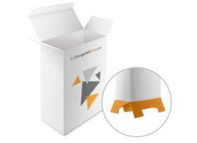 Scatola pieghevole stampata con fondo a incastro