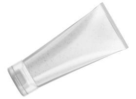 Laminate transparent, blank - 50 mm - flip-top closure