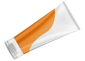 Laminate transparent, printed - 50 mm - flip-top closure