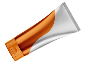 Laminate metallic, printed - 50 mm - flip-top closure