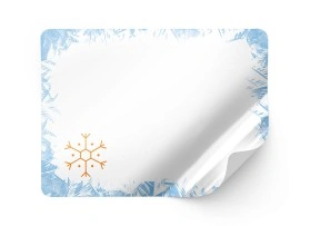 PP fólie, bílá, lesklá, permanentní, vhodné do mrazu