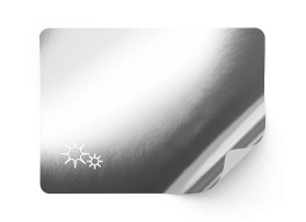 Carta metallizzata, ARGENTO lucido, permanente