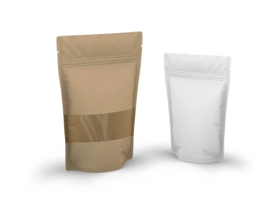 Unbedruckte Standbodenbeutel in Standardformaten