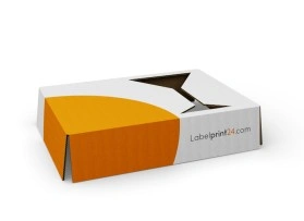 Inlay with stand - corrugated cardboard insert