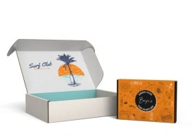 Klappdeckelschachtel ohne Klebestreifen