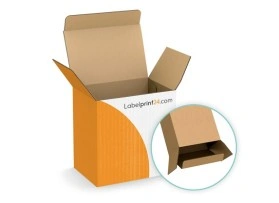 Folding carton with tuck-in flaps mirrored