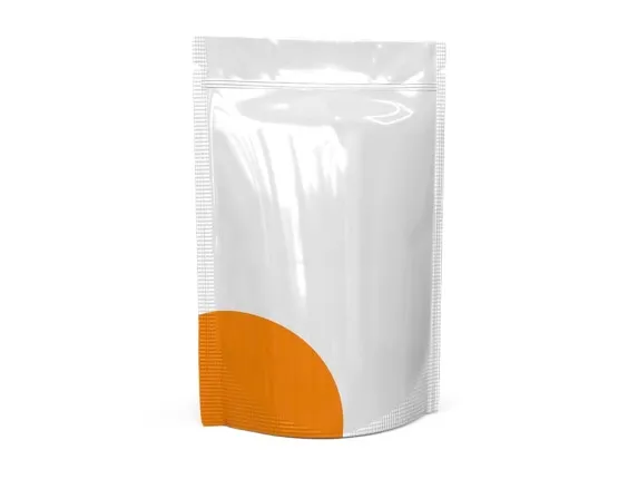 Doypack Blanc en Plastique avec Zip