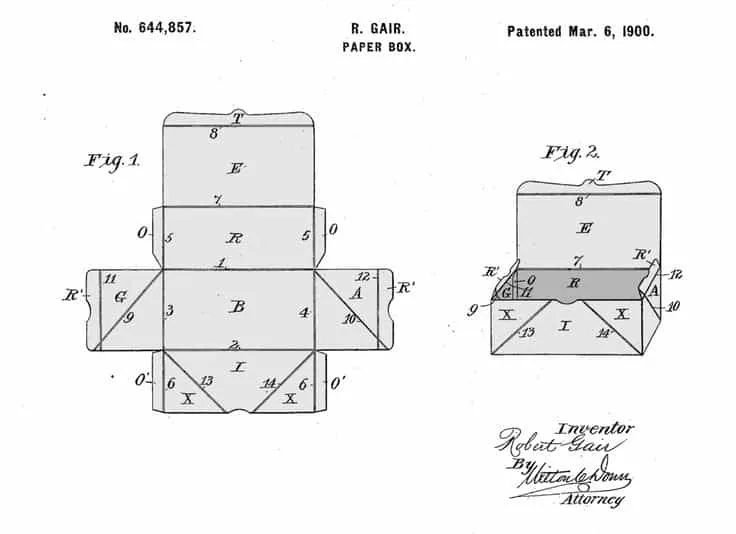 Folding box sketch