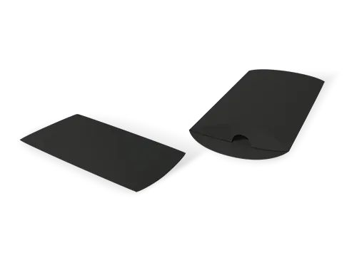 Schwarze Kissenschachtel