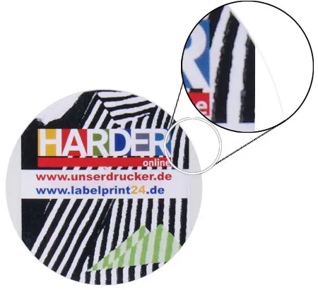 Booklet Etikett mit unbedrucktem Basis Etikett  Booklet Etikett mit unbedrucktem Basis Etikett