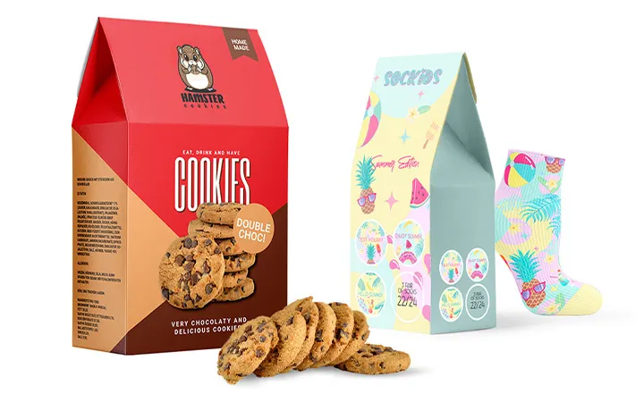 Bedruckte Beutelschachtel