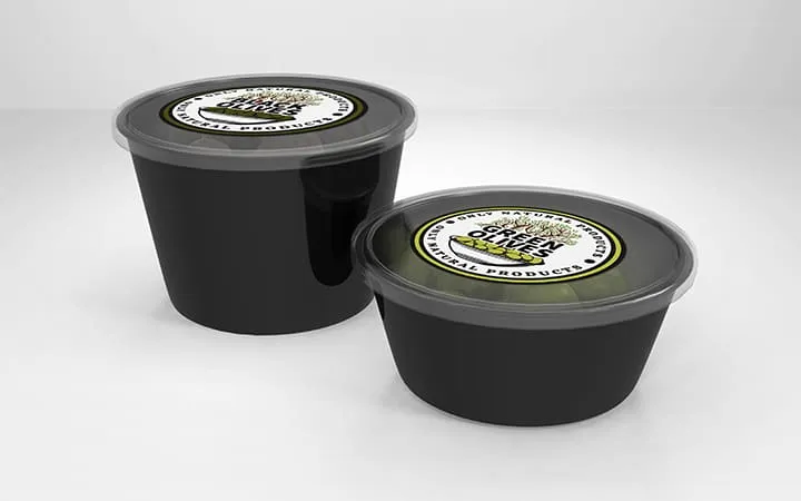 Bedrucktes rundes Etikett Bedrucktes rundes Etikett