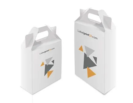 Krabička s nesoucím úchopem a logem Labelprint24 Krabička s nesoucím úchopem a logem Labelprint24
