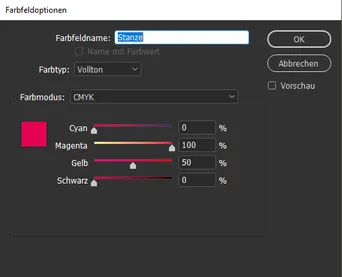 Opcje pola koloru Opcje pola koloru