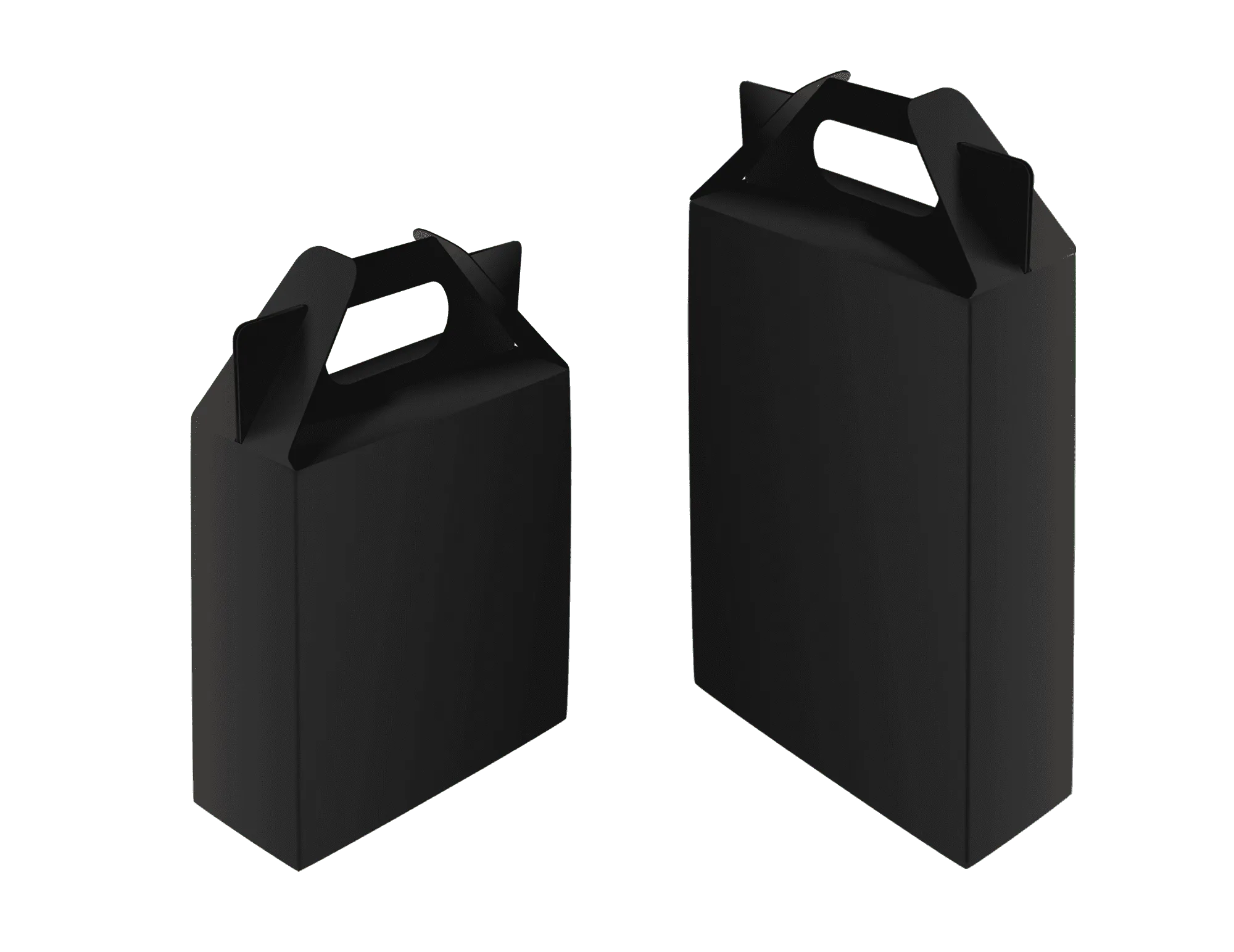 Black carrying handle box Black carrying handle box