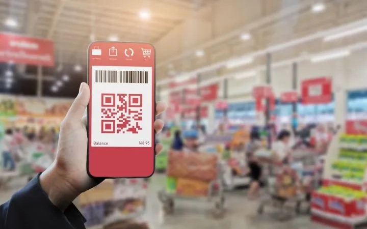 Barcode Etiketten zum Einscannen im Supermarkt Barcode Etiketten zum Einscannen im Supermarkt