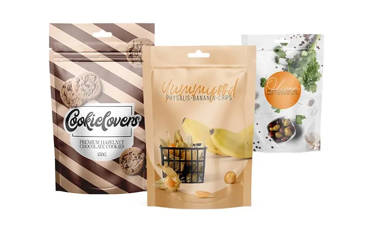 Doypack per alimenti con diversi design