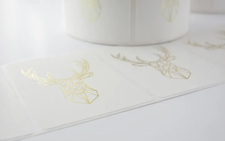 Etiketten mit Beispieldruck Etiketten mit Beispieldruck