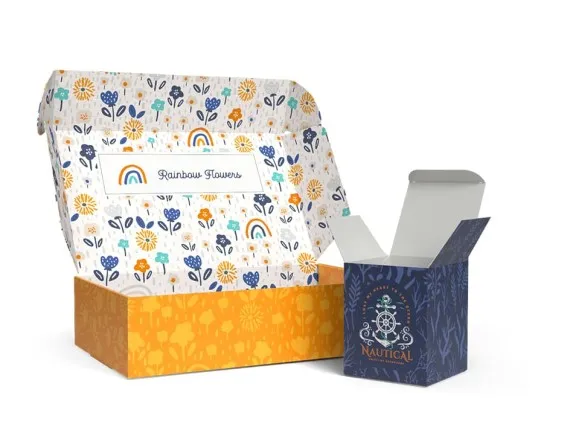 Faltschachteln mit unterschiedlichen Designs Faltschachteln mit unterschiedlichen Designs