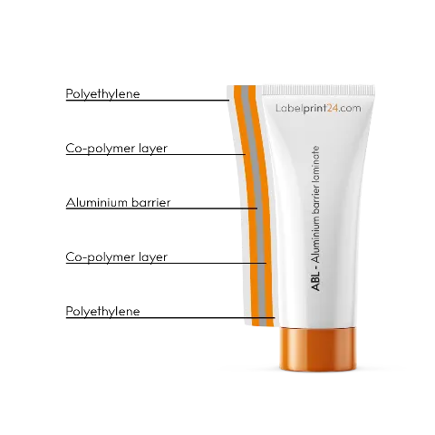 laminate tube with shown characteristics laminate tube with shown characteristics