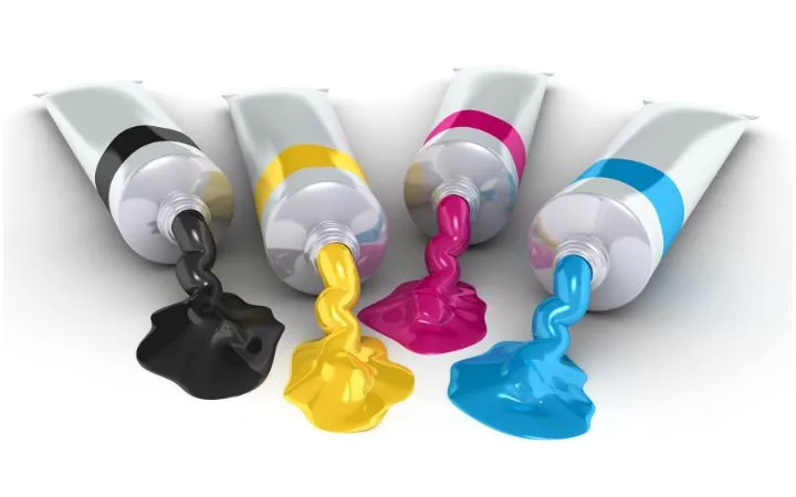 CMYK Farben in Tuben CMYK Farben in Tuben