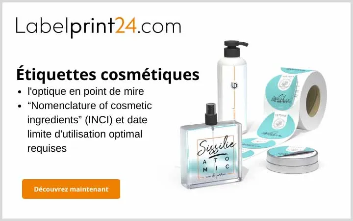Étiquettes cosmétiques