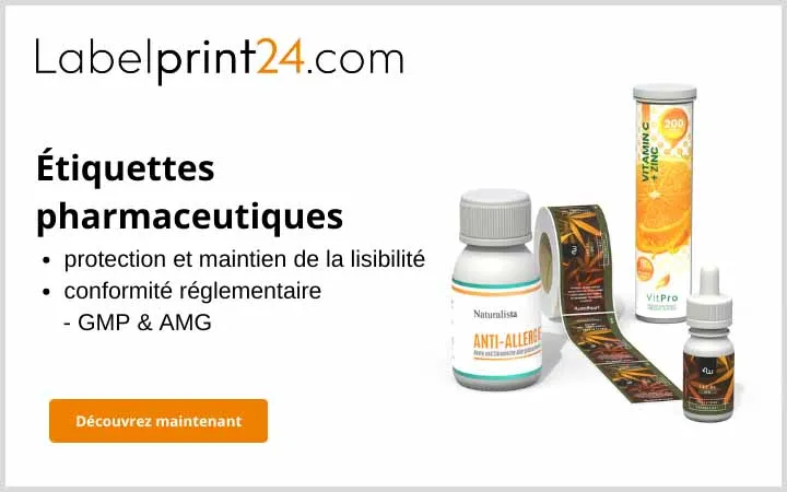 Étiquettes pharmaceutiques