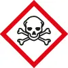 Gefahrenkennzeichnung: Totenkopf - akut toxische Stoffe Gefahrenkennzeichnung: Totenkopf - akut toxische Stoffe