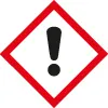 Gefahrenkennzeichnung: Ausrufezeichen - akut toxische Stoffe Gefahrenkennzeichnung: Ausrufezeichen - akut toxische Stoffe