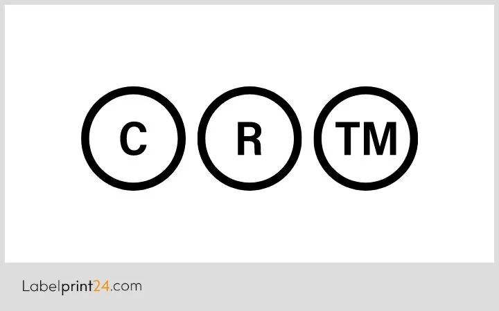 Verschiedene Etiketten Symbole