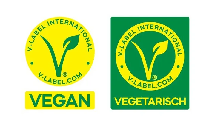 Vegan / vegetarisch Label Vegan / vegetarisch Label