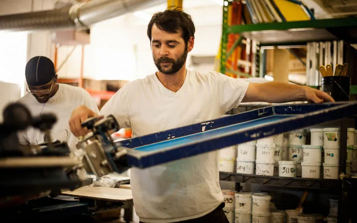 Durchdruckverfahren Siebdruck Durchdruckverfahren Siebdruck