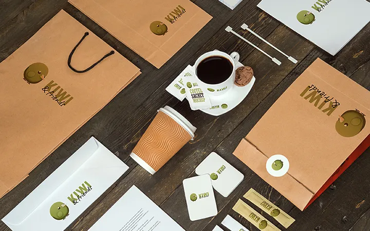 Kiwi Logo Aufdruck - Wiedererkennbarkeit Kiwi Logo Aufdruck - Wiedererkennbarkeit