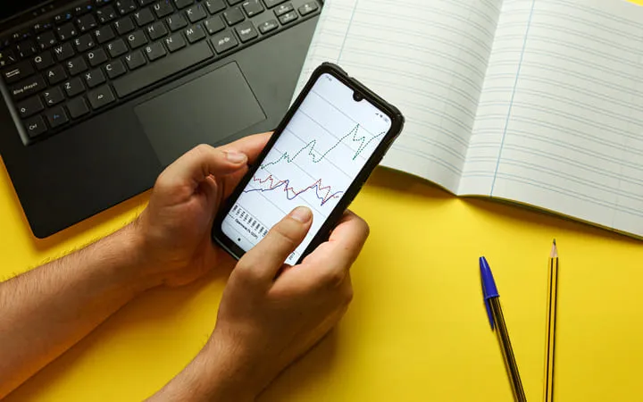Gewinnziel auf Smartphone Gewinnziel auf Smartphone