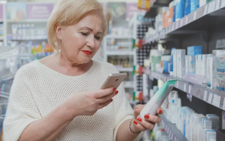 Verpackung im Supermarkt einscannen Verpackung im Supermarkt einscannen