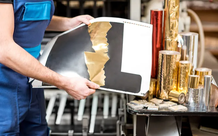 Polyfoliendruck - Goldfolie  Polyfoliendruck - Goldfolie